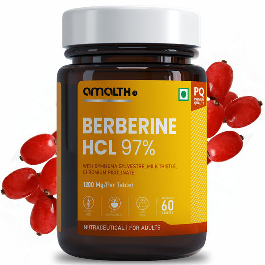 Berberine HCL 97% 1605mg | 9-in-1 Blood Sugar & Metabolic Health Supplement | 120 Veg Capsules