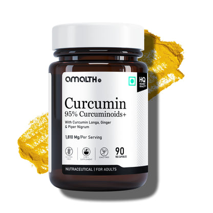 Curcumin 95% Curcuminoids+ 1810mg | 5-in-1 Joint, Anti-Inflammatory & Immunity Support | With Turmeric, Ginger & Black Pepper | 120 Veg Capsules | Non-GMO, Gluten-Free
