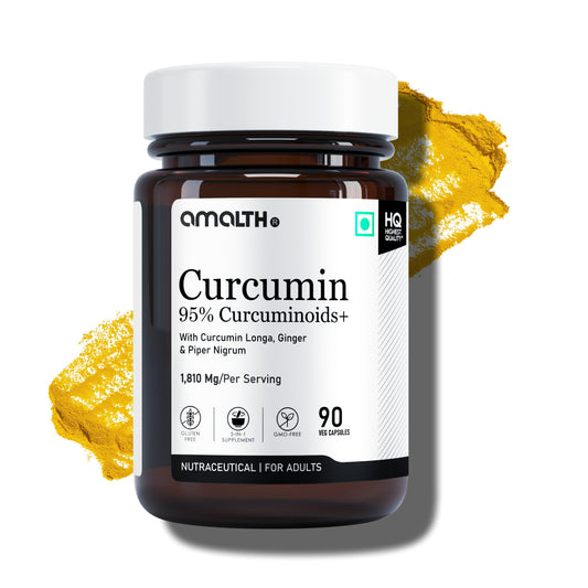 Curcumin 95% Curcuminoids+ 1810mg | 5-in-1 Joint, Anti-Inflammatory & Immunity Support | With Turmeric, Ginger & Black Pepper | 120 Veg Capsules | Non-GMO, Gluten-Free