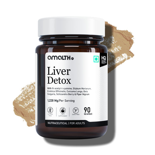 Liver Detox 1228mg | 7-in-1 Natural Liver Cleanse & Antioxidant Support | With NAC, Milk Thistle, Amla, Turmeric, Beetroot & Schizandra | 120 Veg Capsules | Non-GMO, Gluten-Free