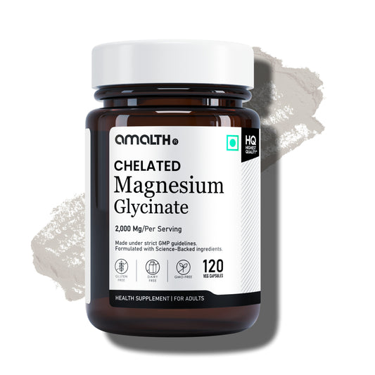 Chelated Magnesium Glycinate 2000mg | High Absorption Formula for Sleep, Muscle, Stress & Nerve Support | 120 Veg Capsules | Non-GMO, Gluten-Free, Vegan