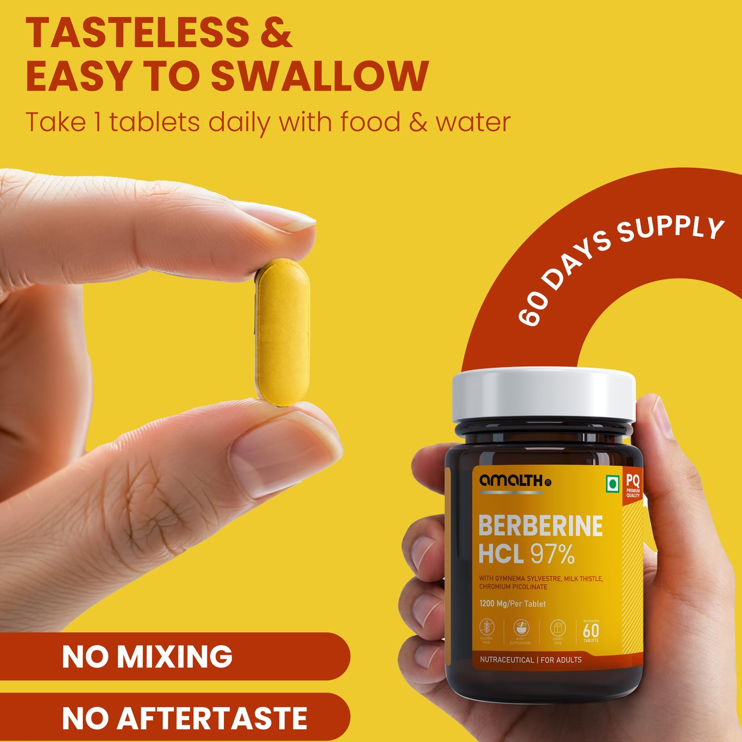 Berberine HCL 97% 1605mg | 9-in-1 Blood Sugar & Metabolic Health Supplement | 120 Veg Capsules