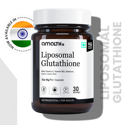 Liposomal Glutathione 766mg | 5-in-1 Skin Brightening, Detox & Antioxidant Support | With Vitamin C, B12, Selenium & Alpha Lipoic Acid | 120 Veg Capsules | Non-GMO, Gluten-Free