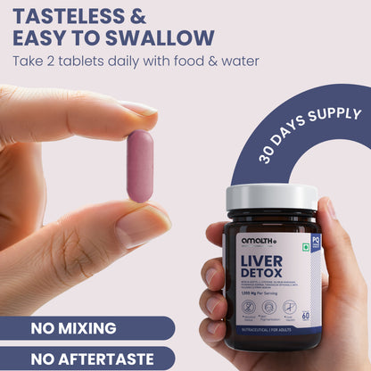 Liver detox NAC supplement bottle label Amalth