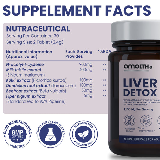 NAC N-Acetyl Cysteine liver support ingredients Amalth India