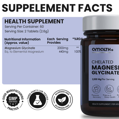 Chelated Magnesium Glycinate ingredients high absorption Amalth