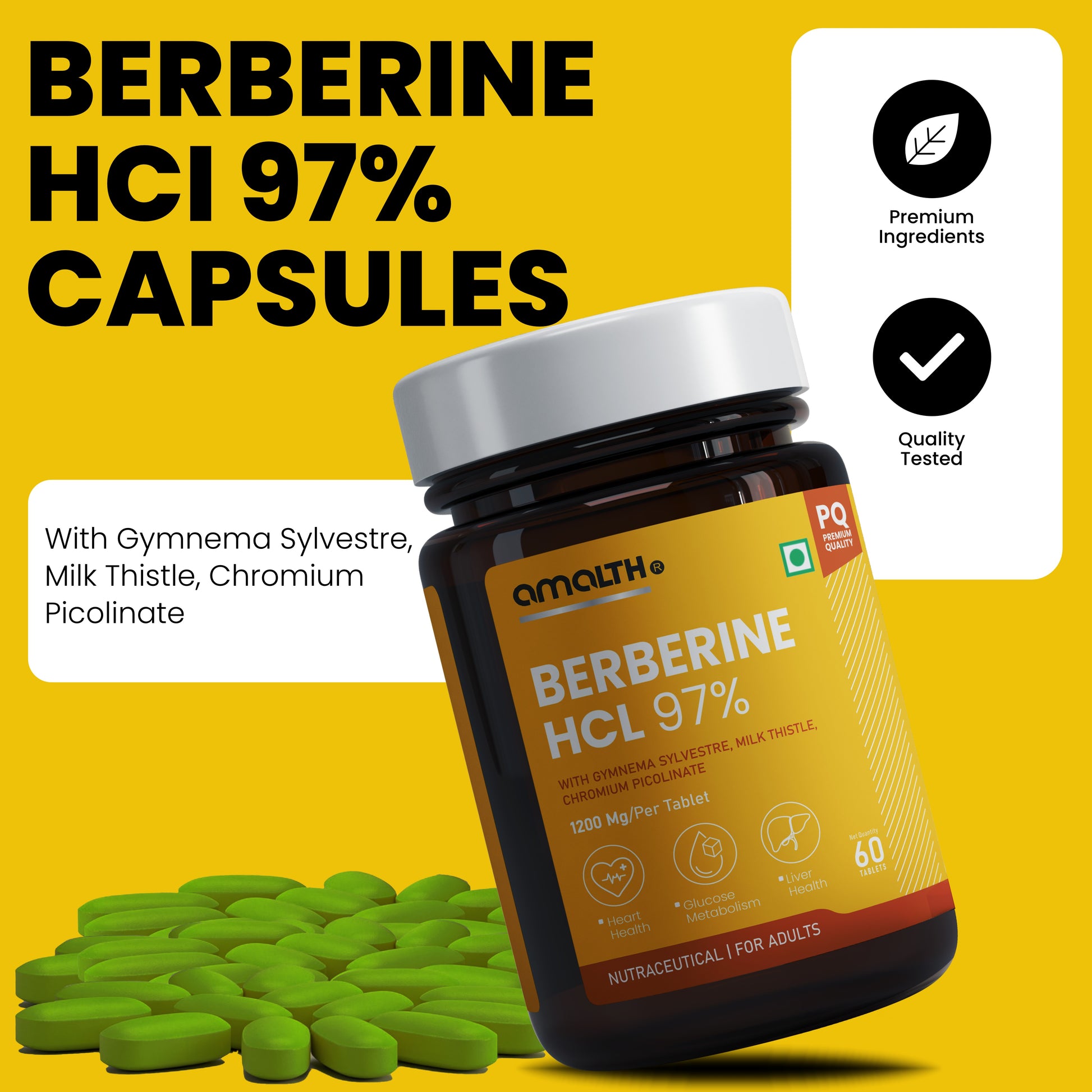 Berberine benefits chart blood sugar metabolism weight Amalth
