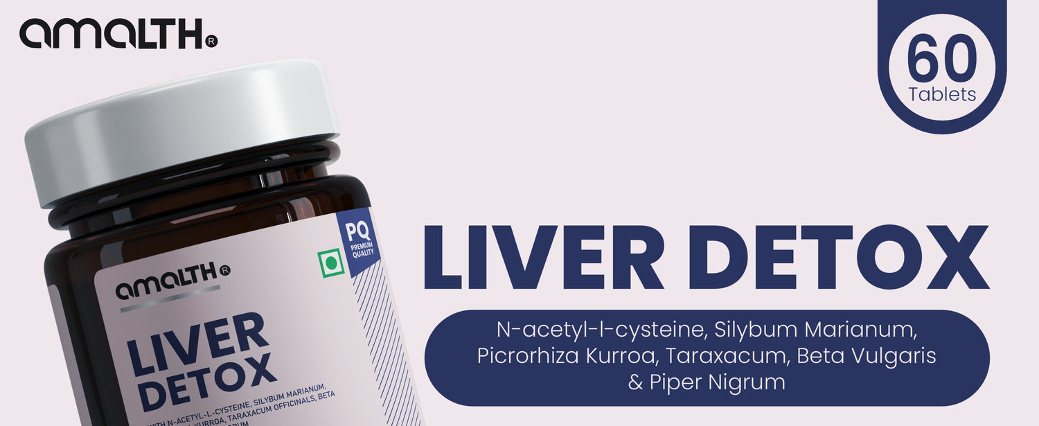 Amalth Liver Detox NAC A+ product overview liver wellness India
