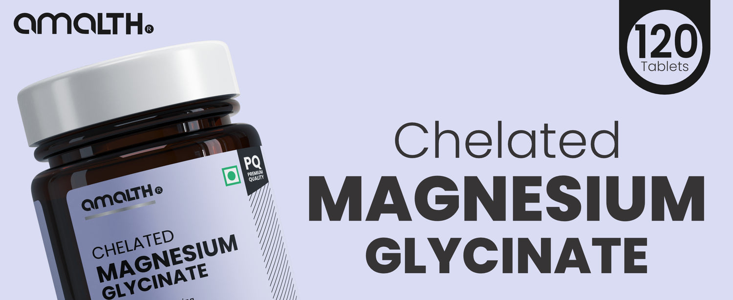 Amalth Chelated Magnesium Glycinate A+ sleep calm overview India