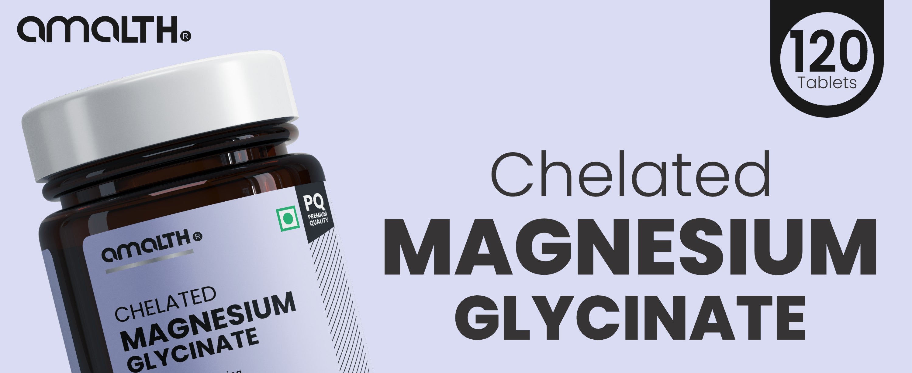 Amalth Chelated Magnesium Glycinate A+ sleep calm overview India