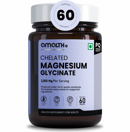 Chelated Magnesium Glycinate 2000mg | High Absorption Formula for Sleep, Muscle, Stress & Nerve Support | 120 Veg Capsules | Non-GMO, Gluten-Free, Vegan