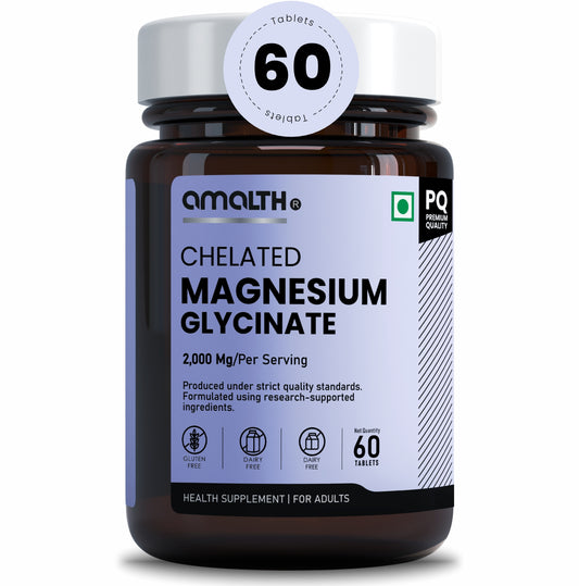 Chelated Magnesium Glycinate 2000mg | High Absorption Formula for Sleep, Muscle, Stress & Nerve Support | 120 Veg Capsules | Non-GMO, Gluten-Free, Vegan