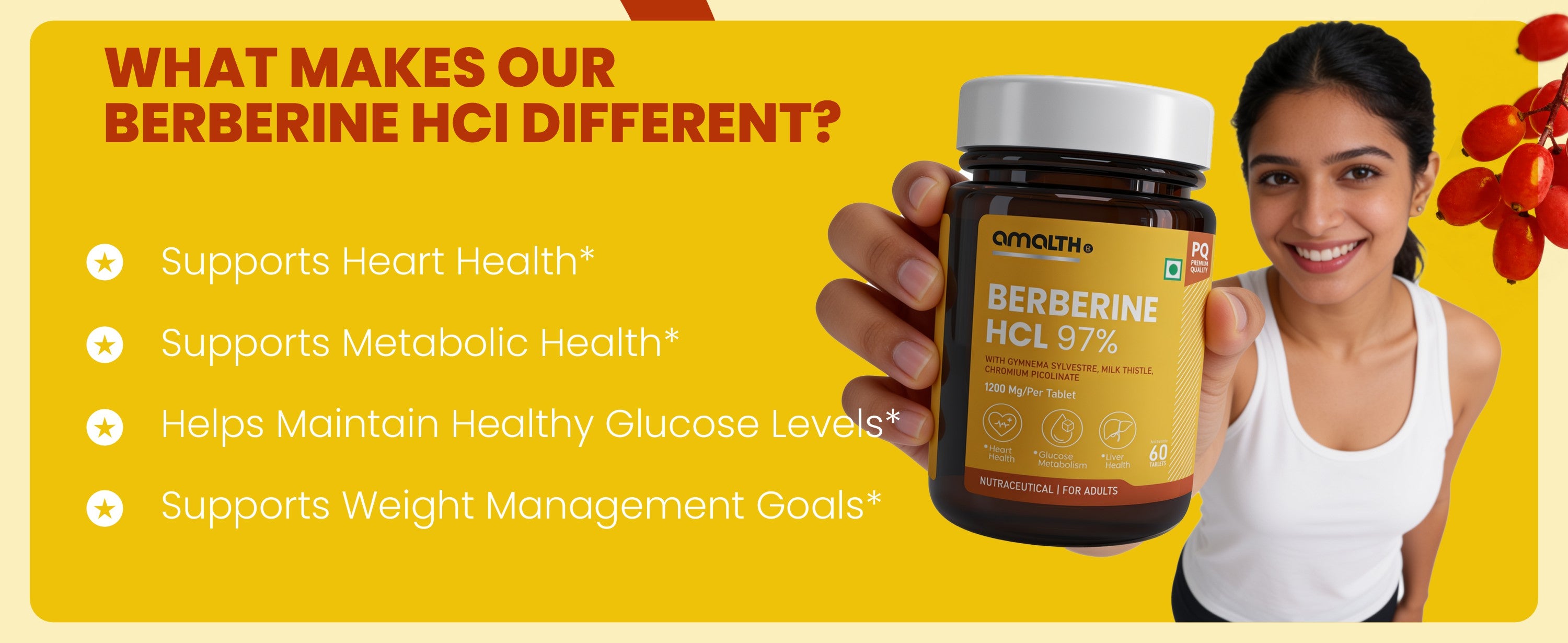 Berberine how it works AMPK activation metabolic support Amalth