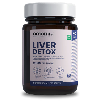 Amalth Liver Detox supplement NAC 1228mg 60 tablets India